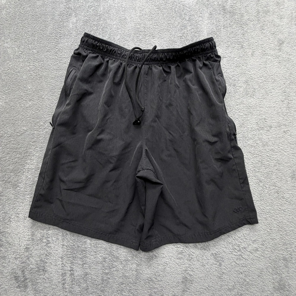 Legend Shorts Mens Large Black Athletic‎ Drawstring Elastic Waist Pockets